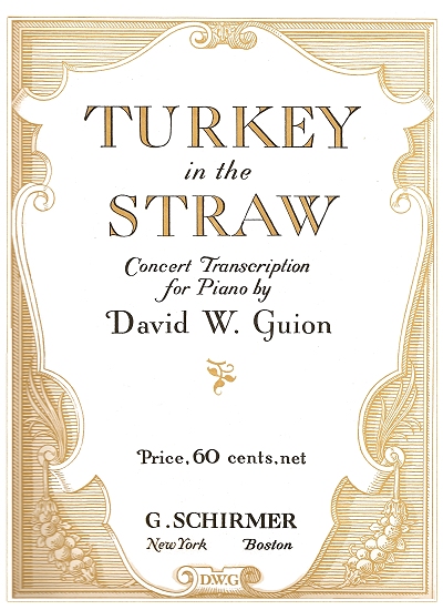 turkey in the straw concert arrangment cover