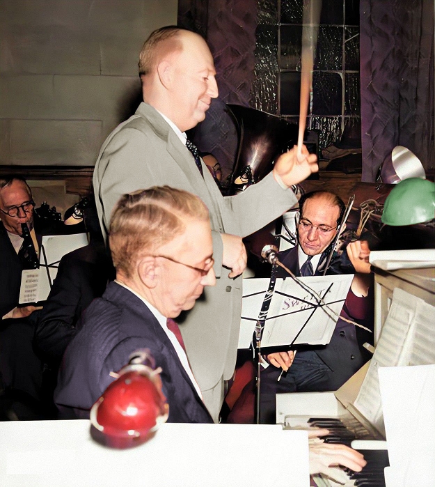 charles johnson performing with an orchestra in the 1940s