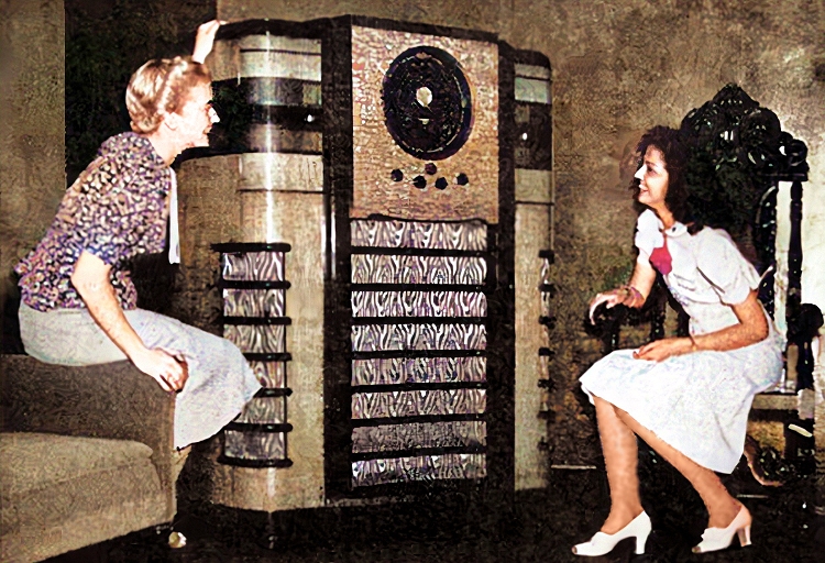 a giant crosley radio