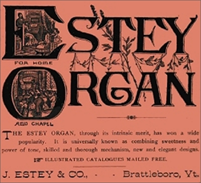 1881 estey organ ad