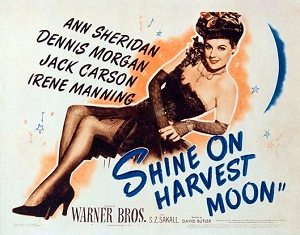 a poster for the film Shine on harvest moon
