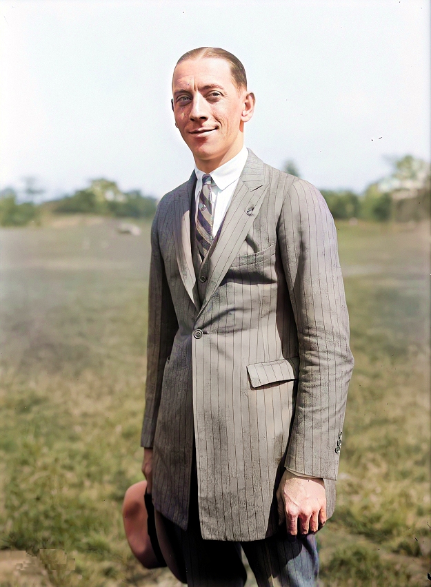 J. Russel Robinson in the 1940s. Image restored and colorized by the author. j. russel robinson in the 1940s