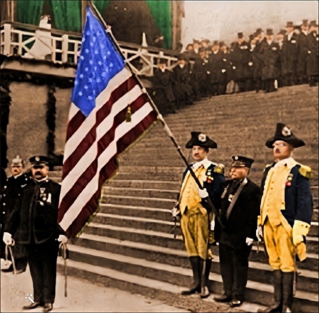 paull at a flag ceremeony in leipzig, germany, 1913