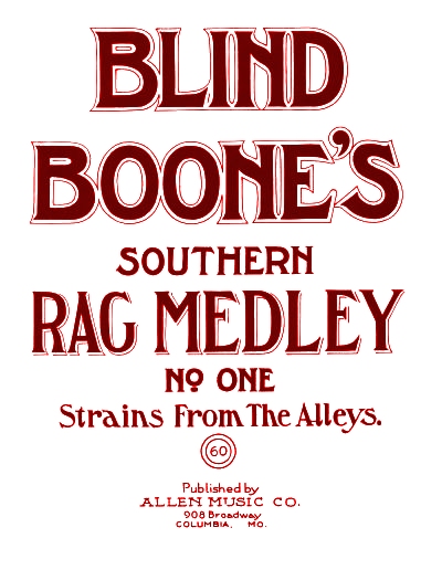 blind boone rag medley #1 cover